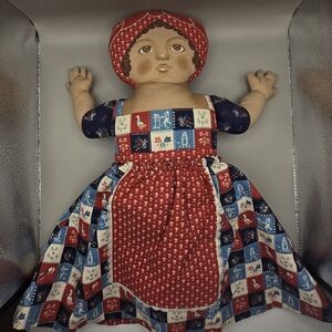 Handmade Vintage TOPSY TURVY Rose Marie And Eva Flip Doll.